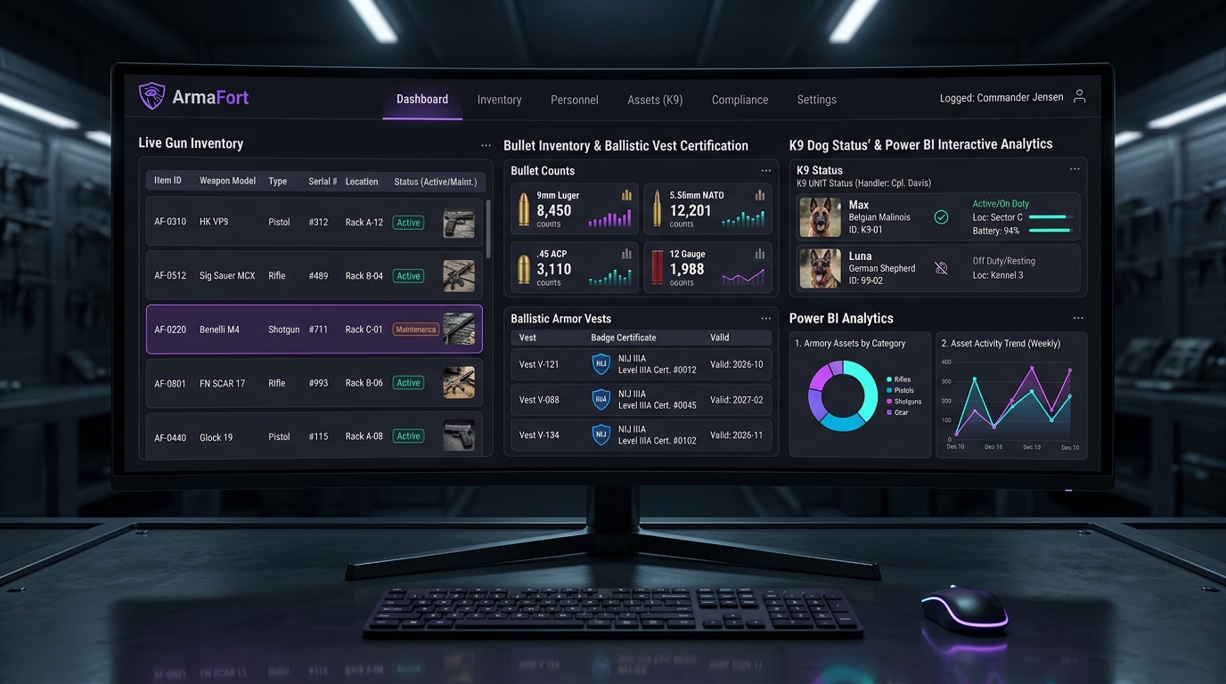 ArmaFort Suite — Gestión de Armamento y DCCA